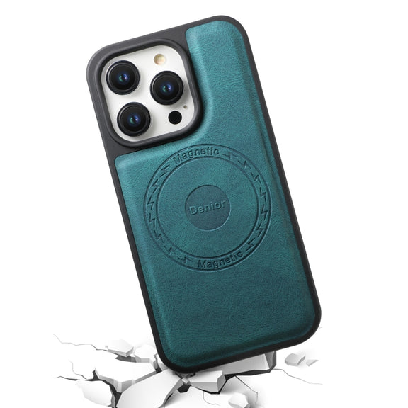 For iPhone 16 Pro Denior A13 Skin Feel MagSafe Phone Case(Blue)