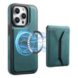 For iPhone 16 Pro Denior D17 Skin Feel MagSafe Detachable Card Slot Phone Case(Blue) - iPhone 16 Pro Cases by Denior | Online Shopping South Africa | PMC TechLife | Buy Now Pay Later Mobicred