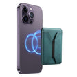 Denior V11 VV MagSafe Magnetic Phone PU Card Sleeve(Blue) - Others Accessories by Denior | Online Shopping South Africa | PMC TechLife | Buy Now Pay Later Mobicred