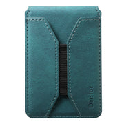 Denior V11 VV MagSafe Magnetic Phone PU Card Sleeve(Blue)