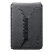 Denior V11 VV MagSafe Magnetic Phone PU Card Sleeve(Black)