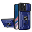 For iPhone 16 Pro Max Sliding Camshield TPU+PC Phone Case with Card Slot(Blue) - iPhone 16 Pro Max Cases by PMC TechLife | Online Shopping South Africa | PMC TechLife | Buy Now Pay Later Mobicred