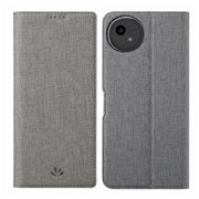 For Sharp Aquos Wish4 ViLi DMX Series TPU + PU Leather Magnetic Phone Case(Grey)