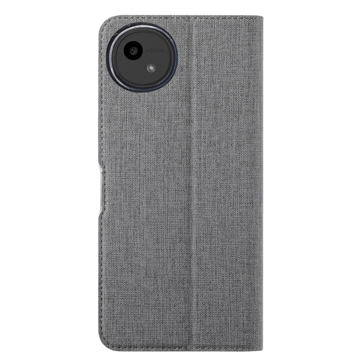 For Sharp Aquos Wish4 ViLi DMX Series TPU + PU Leather Magnetic Phone Case(Grey)
