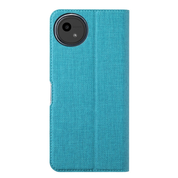 For Sharp Aquos Wish4 ViLi DMX Series TPU + PU Leather Magnetic Phone Case(Blue)