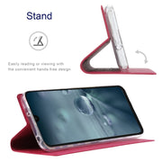 For Sharp Aquos Wish4 ViLi DMX Series TPU + PU Leather Magnetic Phone Case(Rose Red)