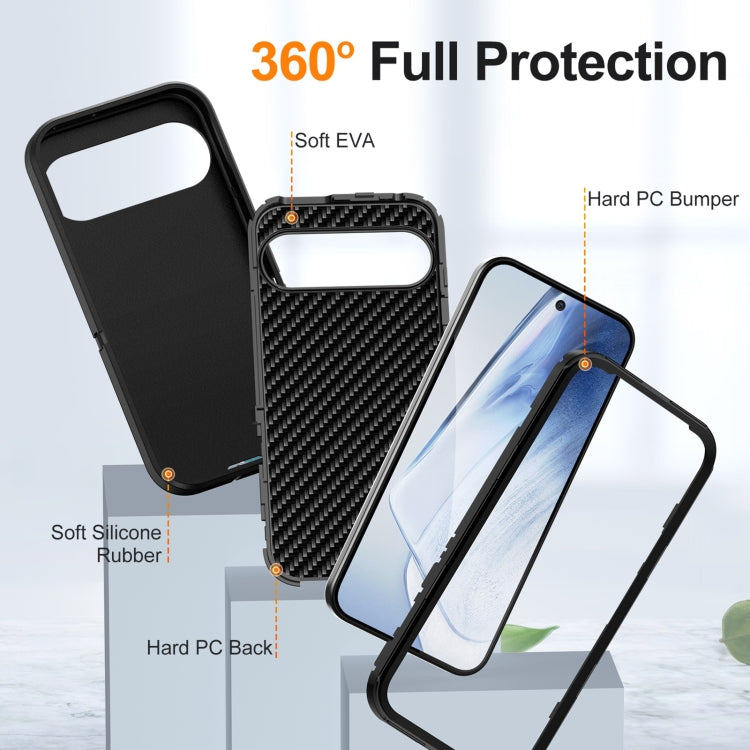 For Google Pixel 9 Life Water-resistant Rugged PC + Silicone Phone Case(Black)