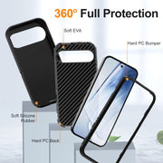 For Google Pixel 9 Life Water-resistant Rugged PC + Silicone Phone Case(Black)