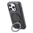 For iPhone 16 Pro Denior A14 Skin Feel Rotating Holder MagSafe Phone Case(Black) - iPhone 16 Pro Cases by Denior | Online Shopping South Africa | PMC TechLife | Buy Now Pay Later Mobicred