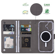 For Samsung Galaxy S24+ 5G ViLi GHA-C Series RFID MagSafe Magnetic Flip Leather Phone Case(Grey)