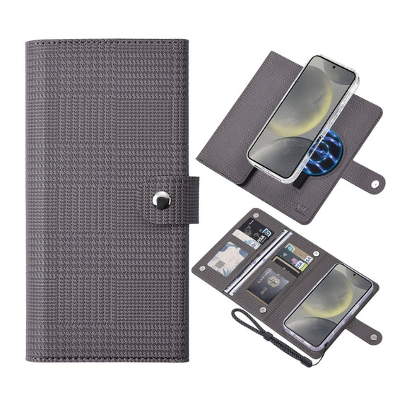For Samsung Galaxy S24+ 5G ViLi GHA-C Series RFID MagSafe Magnetic Flip Leather Phone Case(Grey)