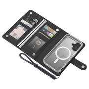 For Samsung Galaxy S24+ 5G ViLi GHA-C Series RFID MagSafe Magnetic Flip Leather Phone Case(Black)