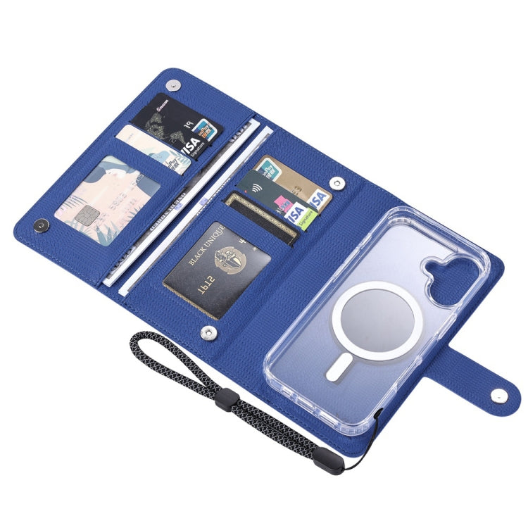 For Samsung Galaxy S24+ 5G ViLi GHA-C Series RFID MagSafe Magnetic Flip Leather Phone Case(Blue)