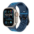 For Apple Watch Ultra 2 49mm Meteorite Two-color Silicone Watch Band(Navy Blue) - free shipping - PMc TechLife - Order now!