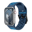 For Apple Watch SE 44mm Meteorite Two-color Silicone Watch Band(Navy Blue) - free shipping - PMc TechLife - Order now!