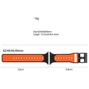 For Apple Watch Series 6 44mm Meteorite Two-color Silicone Watch Band(Grey White)