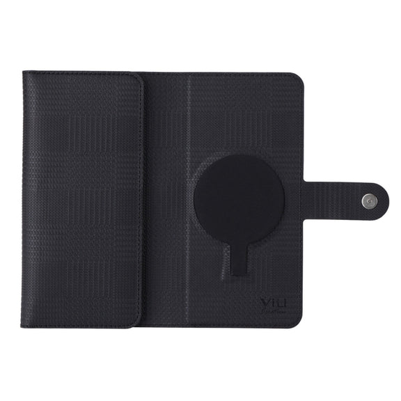 For Samsung Galaxy S24 Ultra 5G ViLi GHB-C Series RFID MagSafe Magnetic Flip Leather Phone Case(Black)