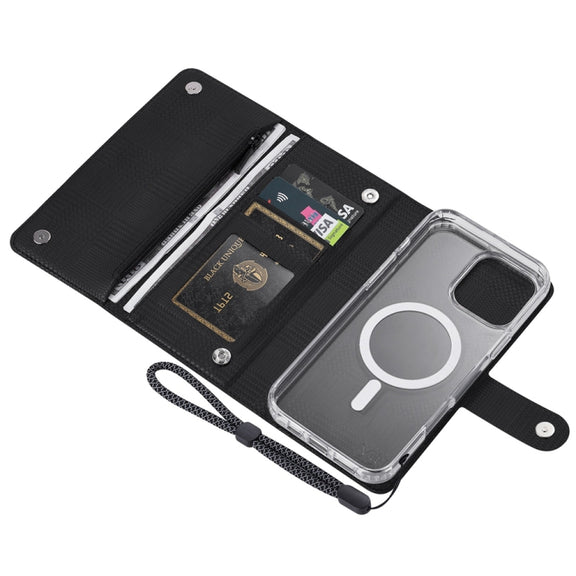 For Samsung Galaxy S24 Ultra 5G ViLi GHB-C Series RFID MagSafe Magnetic Flip Leather Phone Case(Black)