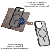 For iPhone 16 Pro ViLi GVA Series MagSafe Magnetic RFID Leather Phone Case(Coffee)