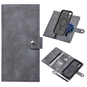 For iPhone 16 ViLi GVS Series MagSafe Magnetic RFID Leather Phone Case(Grey)