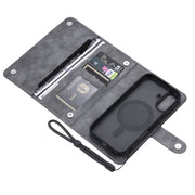 For iPhone 16 Plus ViLi GVS Series MagSafe Magnetic RFID Leather Phone Case(Grey)