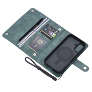 For iPhone 16 Plus ViLi GVS Series MagSafe Magnetic RFID Leather Phone Case(Green)
