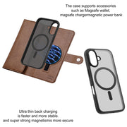 For iPhone 16 Plus ViLi GVS Series MagSafe Magnetic RFID Leather Phone Case(Brown)