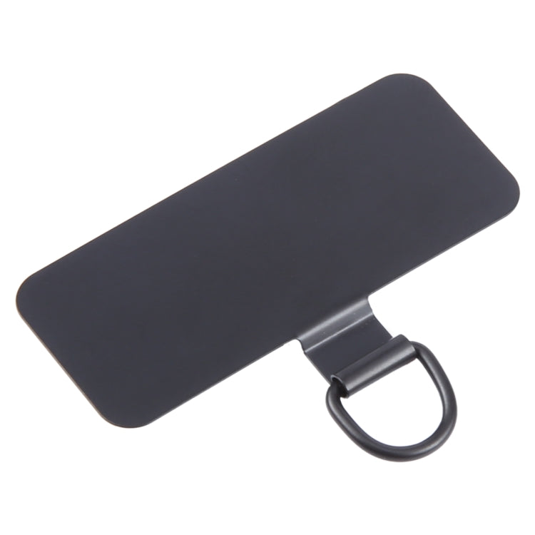 Rectangle Metal Mobile Phone Lanyard Fixing Gasket(Black)