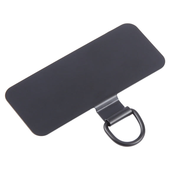 Rectangle Metal Mobile Phone Lanyard Fixing Gasket(Black)
