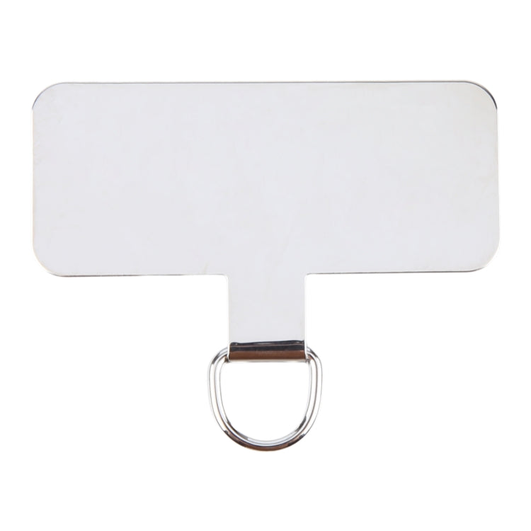 Rectangle Metal Mobile Phone Lanyard Fixing Gasket(Silver)
