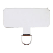 Rectangle Metal Mobile Phone Lanyard Fixing Gasket(Silver)