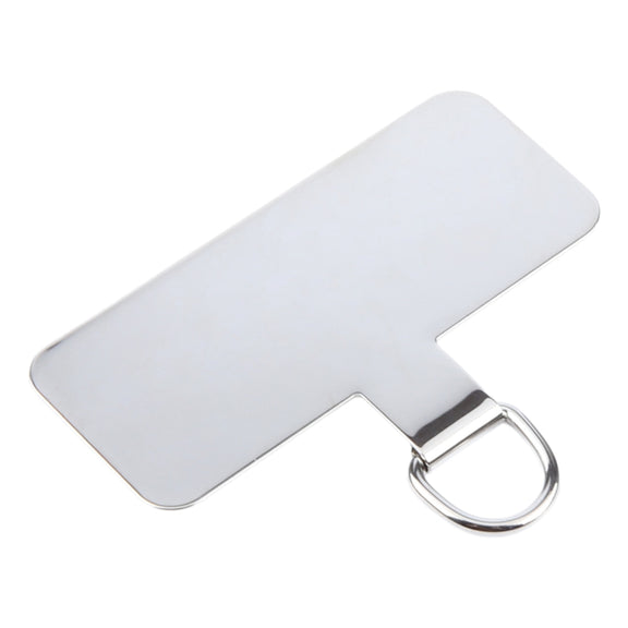 Rectangle Metal Mobile Phone Lanyard Fixing Gasket(Silver)