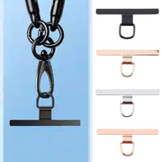 T-shape Metal Mobile Phone Lanyard Fixing Gasket(Black)