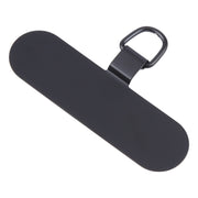 Oval Metal Mobile Phone Lanyard Fixing Gasket(Black)