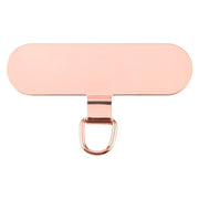 Oval Metal Mobile Phone Lanyard Fixing Gasket(Rose Gold)