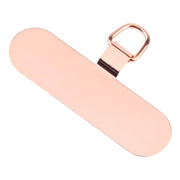 Oval Metal Mobile Phone Lanyard Fixing Gasket(Rose Gold)