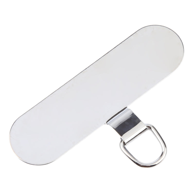Oval Metal Mobile Phone Lanyard Fixing Gasket(Silver)