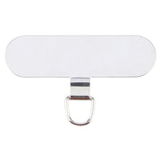 Oval Metal Mobile Phone Lanyard Fixing Gasket(Silver)