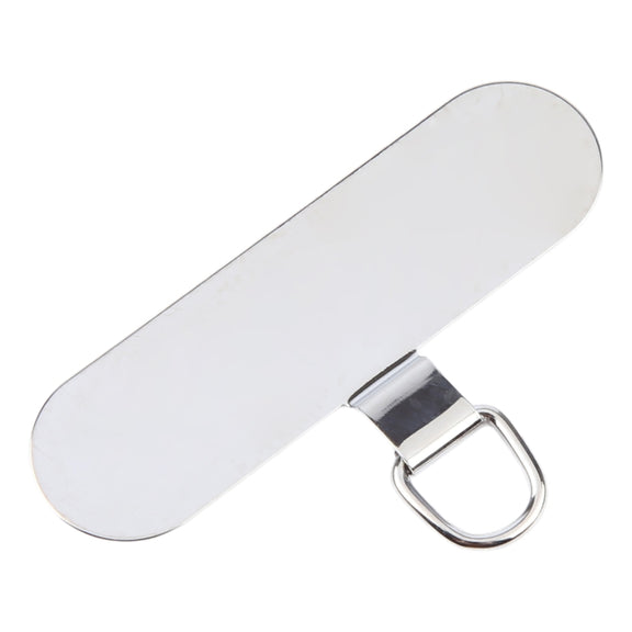 Oval Metal Mobile Phone Lanyard Fixing Gasket(Silver)