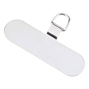 Oval Metal Mobile Phone Lanyard Fixing Gasket(Silver)
