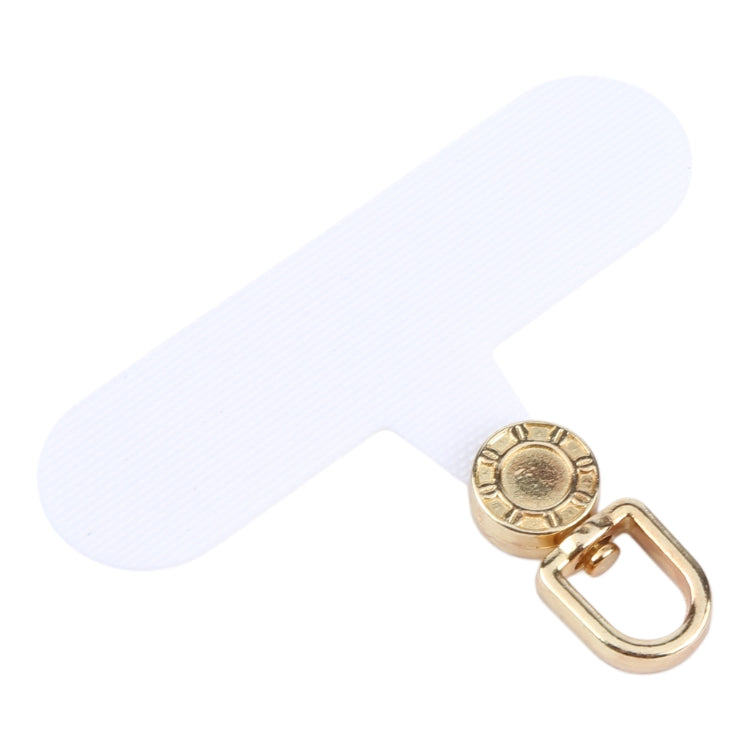 360 Degree Rotation Mobile Phone Lanyard Fixing Gasket(White)