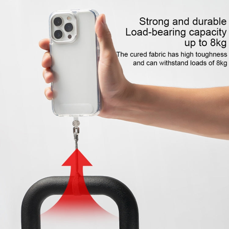 360 Degree Rotation Mobile Phone Lanyard Fixing Gasket(White)