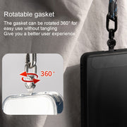 360 Degree Rotation Mobile Phone Lanyard Fixing Gasket(White)