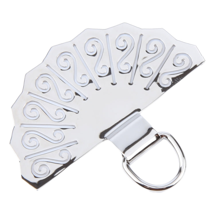 Fan-shaped Metal Mobile Phone Lanyard Fixing Gasket(Silver)