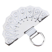Fan-shaped Metal Mobile Phone Lanyard Fixing Gasket(Silver)