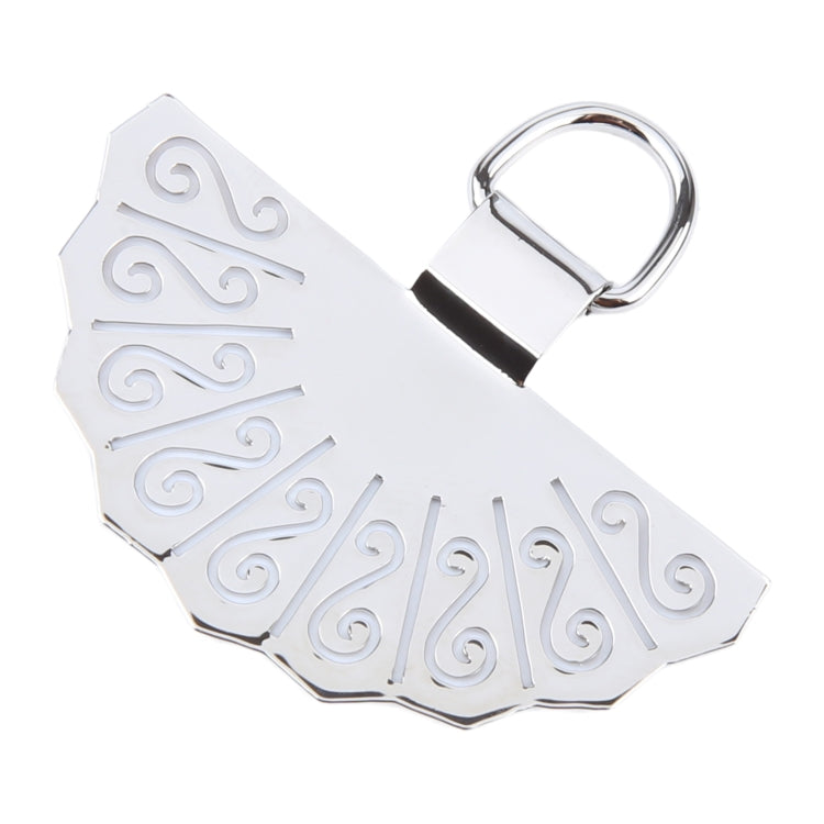 Fan-shaped Metal Mobile Phone Lanyard Fixing Gasket(Silver)