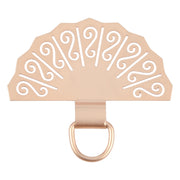 Fan-shaped Metal Mobile Phone Lanyard Fixing Gasket(Gold)