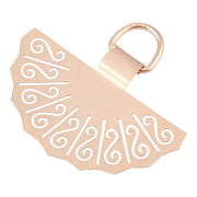 Fan-shaped Metal Mobile Phone Lanyard Fixing Gasket(Gold)