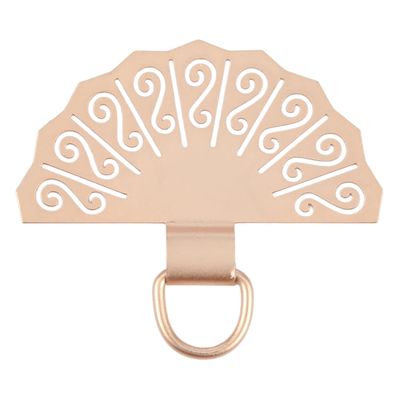 Fan-shaped Metal Mobile Phone Lanyard Fixing Gasket(Gold)