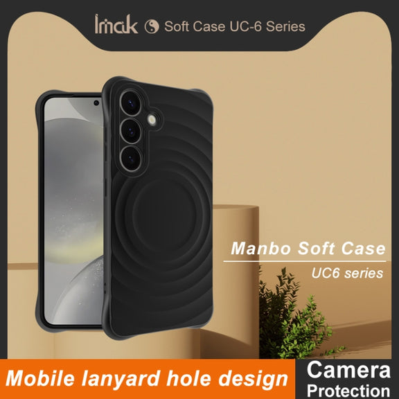For Samsung Galaxy S25+ 5G IMAK UC-6 Series Manbo Frosting Soft Phone Case(Black)